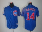 Chicago Cubs #14 Banks Blue Jersey