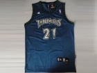 Minnesota Timberwolves #21 Garnett Blue Throwback Swingman Jerseys