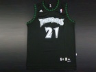 Minnesota Timberwolves #21 Garnett Black Throwback Swingman Jerseys