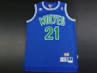 Minnesota Timberwolves #21 Garnett Blue Hardwood Classic Swingman Jerseys