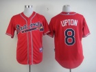 Atlanta Braves #8 Upton Red Cool Base Jerseys