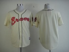 Atlanta Braves Blank Cream Cool Base Jerseys