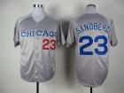 Chicago Cubs #23 SANDBERG Grey M&N Jerseys