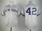 New York Yankees #42 Mariano Rivera Grey Jerseys