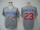 Chicago Cubs #23 SANDBERG Grey Jerseys