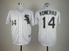 Chicago White Sox #14 KONERKO white With Pinstrip jerseys