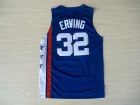 Brooklyn Nets #32 Julius Erving Blue ABA Hardwood Classic 1974-1976 Swingman Jerseys