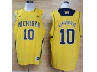 Michigan Wolverines #10 Tim Hardaway Jr. Yellow NCAA Basketball Jerseys