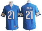 Detroit Lions #21 Bush Blue Nike Limited Jerseys