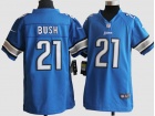 Detroit Lions #21 Bush Baby Blue Nike Youth Jerseys