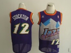 Utah Jazz #12 John Stockton Purple Mountain Hardwood Classic Swingman Jerseys