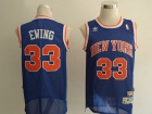 New York Knicks #33 Ewing Blue Hardwood Classic Swingman Jerseys