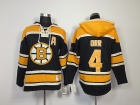 Boston Bruins #4 Orr Black Sweaters