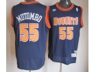 Denver Nuggets #55 Mutombo Blue Hardwood Classics Swingman Jerseys