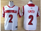 Adidas Louisville Cardinals 2013 March Madness #2 Smith White Jerseys