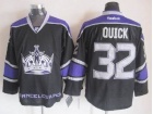 Los Angeles Kings #32 Quick Black/Purple Jerseys