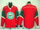 Minnesota Wild Blank Red NHL Jerseys