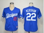 Los Angeles Dodgers #22 Kershaw Blue Cool Base Jerseys