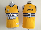 Denver Nuggets #3 Lawson Yellow Rainbow Hardwood Classics Kids Jerseys