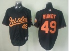 Baltimore Orioles #49 Bundy Black Cool Base Jerseys