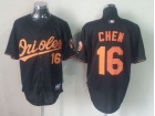 Baltimore Orioles #16 Chen Black Cool Base Jerseys