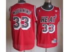 Miami Heat #33 Mourning Red Hardwood Classics Swingman Jerseys