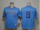 Milwaukee Brewers #8 Ryan Braun Light Blue 1982 Throwback Jerseys