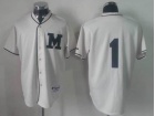 Milwaukee Brewers #1  Hart White Turn Back The Clock Jerseys