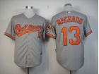 Baltimore Orioles #13 Machado Grey Cool Base Jerseys