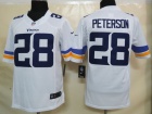 Minnesota Vikings #28 Peterson White Nike Limited New Style Jerseys