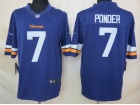 Minnesota Vikings #7 Ponder Purple Nike Limited New Style Jerseys