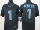 Carolina Panthers #1 Newton Black Impact Nike Limited Jerseys