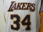 Los Angeles Lakers #34 O'NEAL White Swingman Jerseys