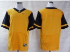 Nike West Virginia Mountaineers Blank Yellow Elite Jersys