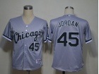 Chicago White Sox #45 MICHAEL JORDAN Grey Cool Base jerseys