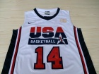 Dream Team #14 Barkley White 2012 USA Retro Jerseys