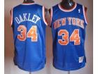 New York Knicks #34 Oakley Blue Throwback Swingman Jerseys