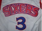 Philadelphia 76ers #3 IVERSON White 10th Swingman Jerseys