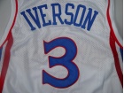 Philadelphia 76ers #3 IVERSON White 10th Swingman Jerseys