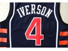 Team Usa #4 Allen Iverson Dark Blue Olympics Jerseys