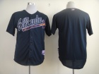 MLB Atlanta Braves Blank Blue Cool Base Jerseys