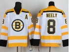 Boston Bruins #8 Cam Neely With A Patch white Jerseys