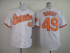 Baltimore Orioles #49 Bundy White Cool Base Jerseys