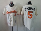 Baltimore Orioles #5 Brooks Robinson Cream Throwback Jerseys