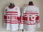 Detroit Red Wings #19 Yzerman White With 75th Patch CCM Jerseys