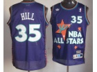 Detroit Pistons #35 Grant Hill  Blue 1995 All-Star Hardwood Classic Throwback Swingman Jersesys