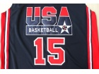 Nike Dream Team #15 Johnson Dark Blue USA Retro Jerseys