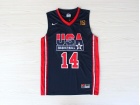 Nike Dream Team #14 Barkley Dark Blue USA Retro Jerseys