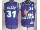 NBA All Star #31 Miller Purple Hardwood Classic Swingman Jerseys