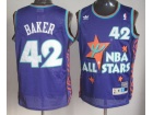 NBA All Star #42 Baker Purple Hardwood Classic Swingman Jerseys